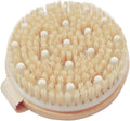 Bamboo Dry Body Brush Shower Brushing Removes Dry Skin with Massage Nodes Exfoliating Bath Brushes Body Scrubber