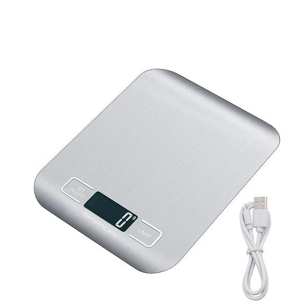 Digital Kitchen Scale Stainless Steel LCD Baking Scale